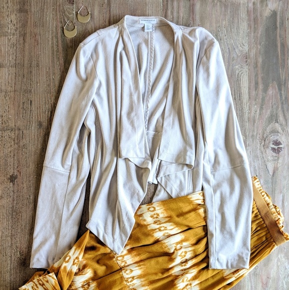Katherine Barclay Sand Faux Suede Jacket SMALL - Picture 1 of 5